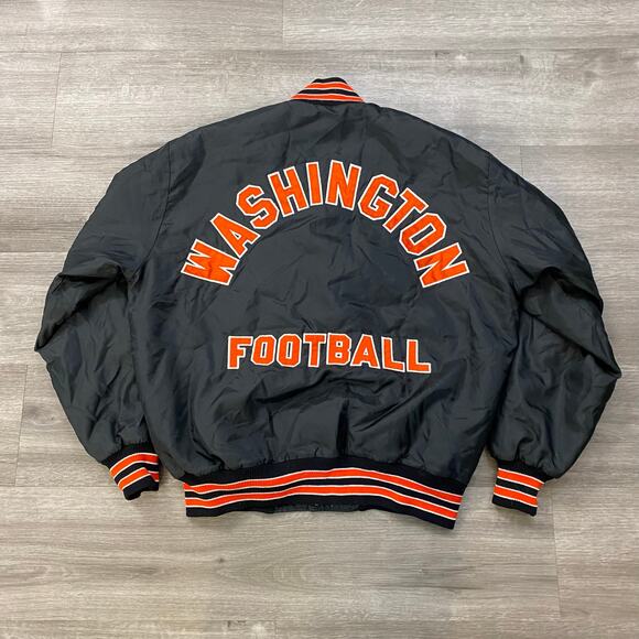 VINTAGE CHAINSTITCHED JACKET WASHINGTON FOOTBALL LARGE - Picture 2 of 4
